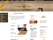 Tablet Screenshot of premium-cigars.ch